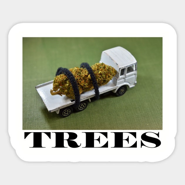 Trees - Weed Design Sticker by MrGreenGenes420